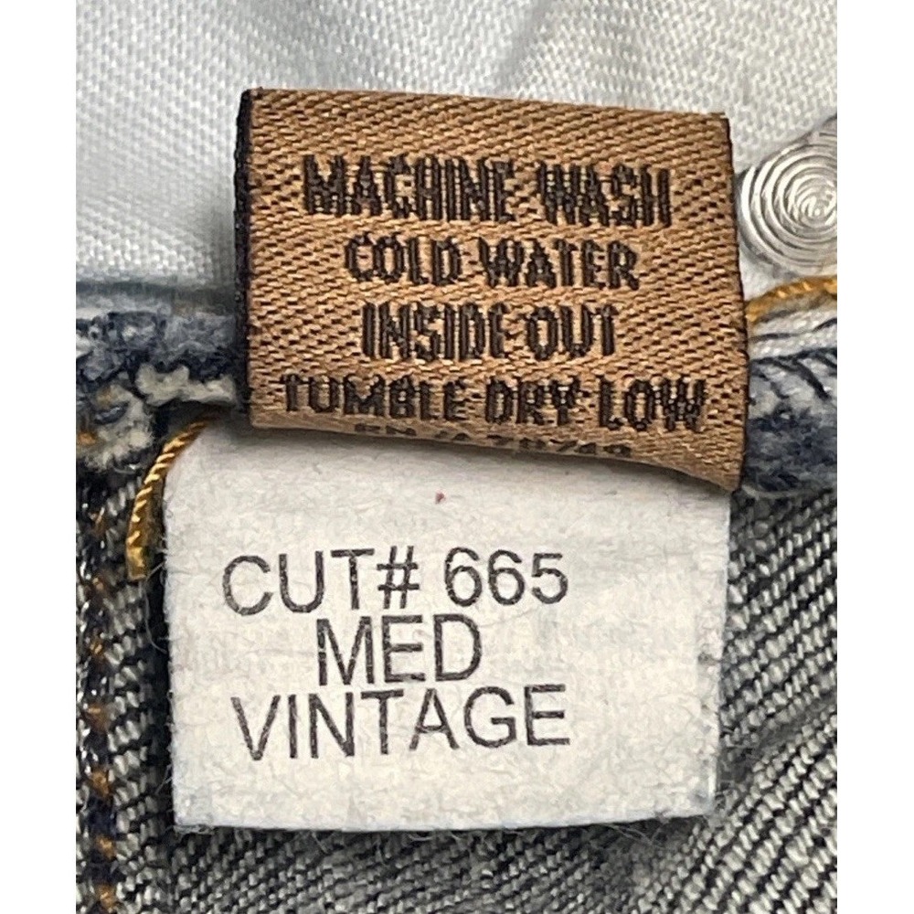 Arden B. Blue Denim Cropped Wide Leg Mid Rise Distressed Made In USA Women's 8 - Picture 6 of 8